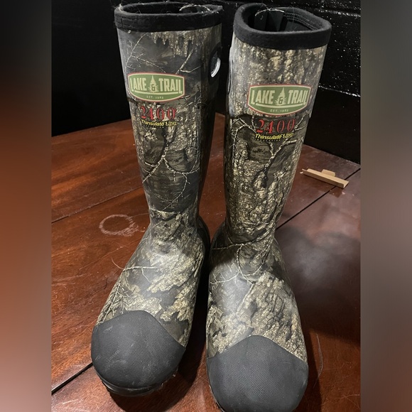 Lake&Trail Extreme Rubber Boot (Timber Camo) 2400 Thinsulate Ultra
Size 10 Men’s - Picture 3 of 5